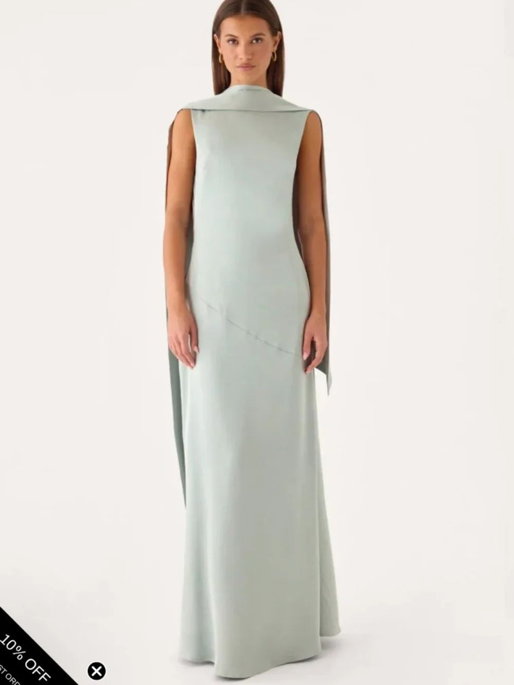 Line by Line Maxi Dress Sage - Picture 1 of 5